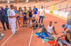 Sunday Dare Visits US-Bound Athletes, Team Departs On Thursday