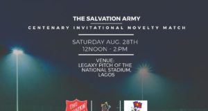 Ex-International (FUBS) Line Up Against The Salvation Army In A Centenary Novelty Football Match