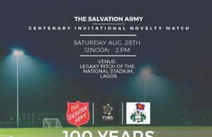 Ex-International (FUBS) Line Up Against The Salvation Army In A Centenary Novelty Football Match
