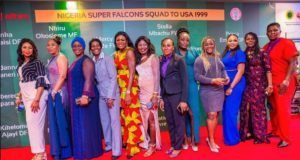 Aisha Buhari, Asisat, 1999 Super Falcons Dazzle At NFF-Aiteo Football Awards