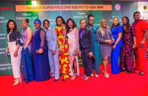 Aisha Buhari, Asisat, 1999 Super Falcons Dazzle At NFF-Aiteo Football Awards