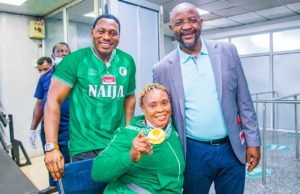 Sunday Dare, Amokachi Welcome Heroic Paralympians