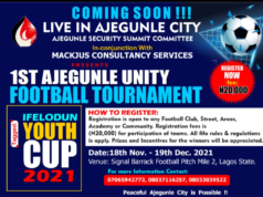 Ajegunle Unity Football Tournament Wax Strong To Kick Off, Registration Ongoing