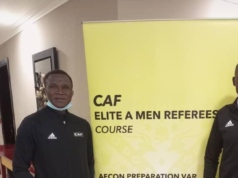 CAF Elite A Men Referees Course; NRA Happy With Pwadutakam, Wishes Him Well In Cairo, Egypt