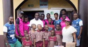 Iganmu FC Visits, Gifts Food Items To Chosen Child Orphanage…To Donate Parts Of Proceeds Of Jerseys Sales