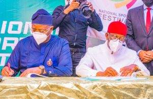 Sports Ministry, Delta State Sign MOU On National Sports Festival As National Council On Sports Meet In Asaba