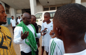 Moses Amata Motivates Students At Lagos National Stadium