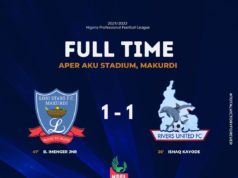 Lobi Stars, Rivers United End One All Draw In Makurdi