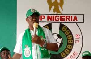 We’lI Cheer Super Eagles To Victory In Cameroun – Amb.Ikpea …As NFSC Storms Garoua Friday