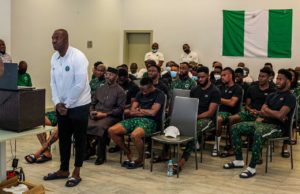 2021 AFCON: In Zoom Call, President Buhari Charges Super Eagles Players To Maintain Winning Momentum