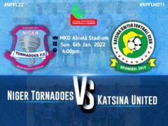 NPFL 2021/22 : The Ikon Allah Boys are set to take on Chanji Boys in an NPFL Match Day 11 encounter slated for the National Stadium, Abuja