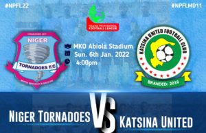 NPFL 2021/22 : The Ikon Allah Boys are set to take on Chanji Boys in an NPFL Match Day 11 encounter slated for the National Stadium, Abuja
