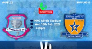NPFL 2021/22 : Tornadoes Sets To Sustain Unbeaten Run, Battles Owena Whales In A Crunch Tie