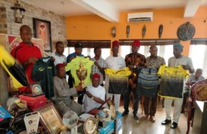 You Are A Worthy Son Of The Soil, As Igwe Nnewi Receives Trophies, Sports Kits From Pillar Of Sports For Igwe Orizu Championship
