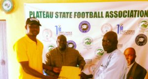 Deluxe FC Present NLO One Document To Plateau State FA And Sports Council