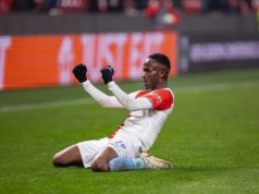 36 Lion Product Collins Sor Grabs Brace In Europa League Win