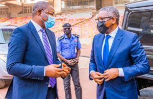 Dangote Visits Revamped Moshood Abiola Stadium Pitch, Lauds Sports Minister’s Commitment To Sports Development