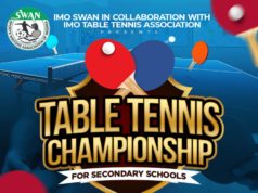 Imo SWAN Holds Secondary Schools Table Tennis Championship
