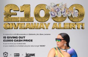 More Football Challenge: Music Star Lucianne Offers £1000 Prize Money For Best Football Talent