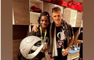 Kazeem Soliu Wins Slovia Cup With Spartak Trnava, Salutes Former Team mate Nathaniel Nwosu For Keeping A Clean Sheet Against Ghana