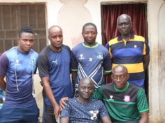 Niger Tornadoes Visits Ex Golden Eaglets Player Who Suffered Career Ending Auto Crash 13 Years Ago, Donates Food Items And Cash