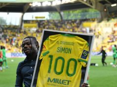 MILESTONE: Moses Simon Celebrates Reaching A Century Of Appearance For Nantes