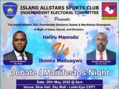 Island Allstars Sports Club of Nigeria Promises Polls To Be Envious About By INEC