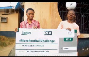#MoreFootballChallenge: Music Star Lucianne Rewards Winner £1000