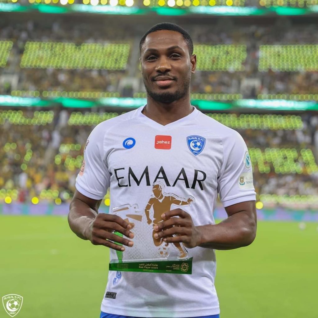 Super Eagles Forward Odion Ighalo Wins Top Award In Saudi Pro League