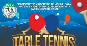 Imo Swan Secondary Schools Table Tennis Championship Holds Saturday June 4
