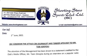 3SC Deny Media Officer, Apologies To Tobi Adepoju