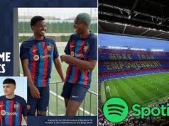 Barcelona Features Asisat Oshoala, Ansu Fati As Club Releases New Season Kit With Spotify In £235m Mouthwatering Deal