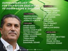 2023 AFCONQ: Osimhen,Musa,Balogun return to Super Eagles squad for qualifiers