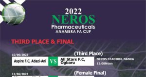 AITEO CUP: Peace F.C Faces Tough Test Against NNL Side, Nnewi United In Anambra FA Cup Final