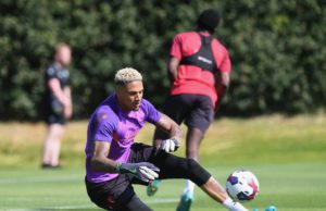 Maduka Okoye says he is happy to take risks, names Brazil legend as his goalkeeping hero