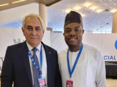 Nigeria Weightlifting President, Dr Ibrahim Abdul Congratulates New IWF President, Newly Elected President to visit Nigeria Soon