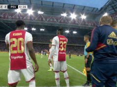 Calvin Bassey sent off on Ajax Debut in 5-3 final defeat to PSV