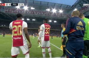 Calvin Bassey sent off on Ajax Debut in 5-3 final defeat to PSV