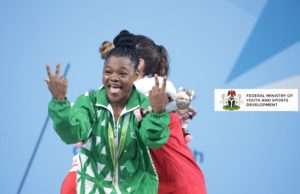 BIRMINGHAM 2022 : Team Nigeria With The Third Medal As Folashade Lawal Rafiatu Wins Gold In Weightlifting