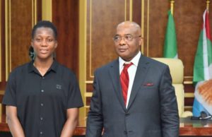 Governor Uzodimma Warmly Receives Chiamaka Nnadozie, Rewards Her, Five Others With N5 Million Each