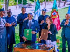 Sunday Dare Signs Multiple MoUs With Portugal on Sports and Youth, in the Presence President Muhammadu Buhari and Portugal’s Prime Minister