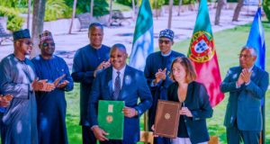Sunday Dare Signs Multiple MoUs With Portugal on Sports and Youth, in the Presence President Muhammadu Buhari and Portugal’s Prime Minister