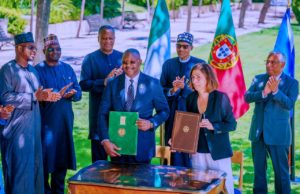 Sunday Dare Signs Multiple MoUs With Portugal on Sports and Youth, in the Presence President Muhammadu Buhari and Portugal’s Prime Minister