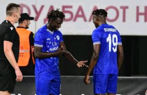 Sunday Adetunji Reacts After Scoring First European Goal On His Champions League Debut