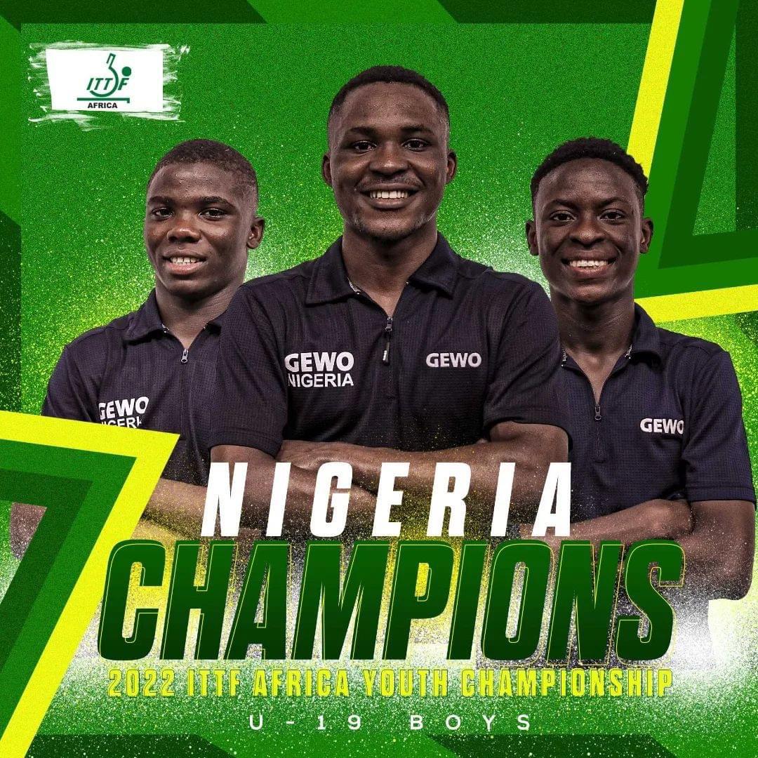 بطولة الشباب الأفريقية ITTF: نيجيريا تتأهل لكأس العالم للشباب ، وتتفوق على مصر في لقب تحت 19 سنة