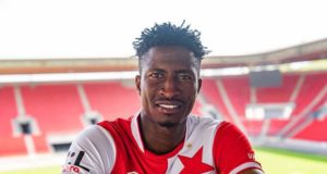 Peter Olayinka On Target In Slavia Praha’s Goal Feast Victory Against FC Rapid Bucuresti