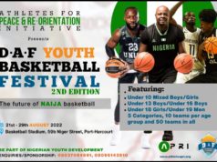 DAF Youth Basketball Festival Hots Up In Port-Harcourt
