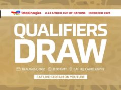 Morroco 2023: CAF Releases TotalEnergies U-23 AFCON Qualifiers Draw