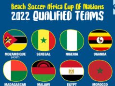 Nigeria Listed Among Qualified Eight Teams For 2022 Beach Soccer Africa Cup of Nations Games