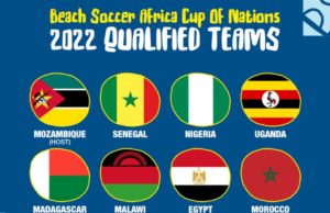 Nigeria Listed Among Qualified Eight Teams For 2022 Beach Soccer Africa Cup of Nations Games